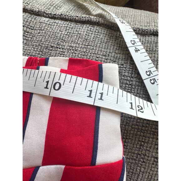 Modcloth x Collectif Ornella Yacht Striped A-Line Red White Sz 24 XXS NWT - Picture 9 of 10
